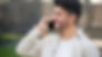 Man on a video call after reducing alcohol